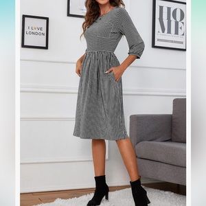 Women’s modest casual midi dress